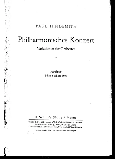 First page of Philharmonisches Konzert
