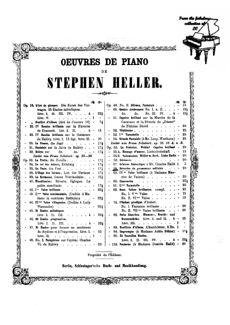 First page of Reveries du Promeneur Soltaire, Op.58
