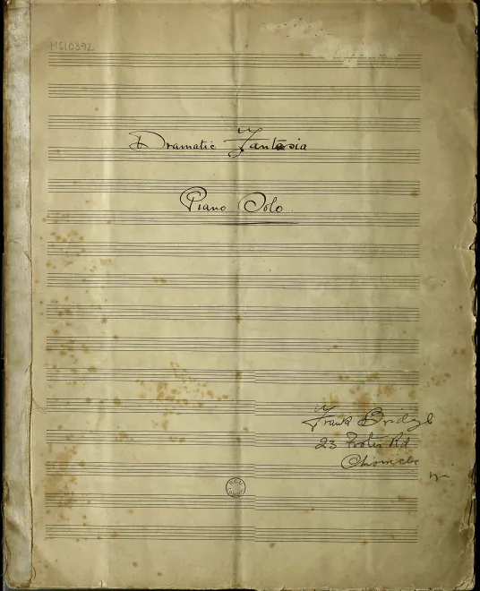 First page of Dramatic Fantasia