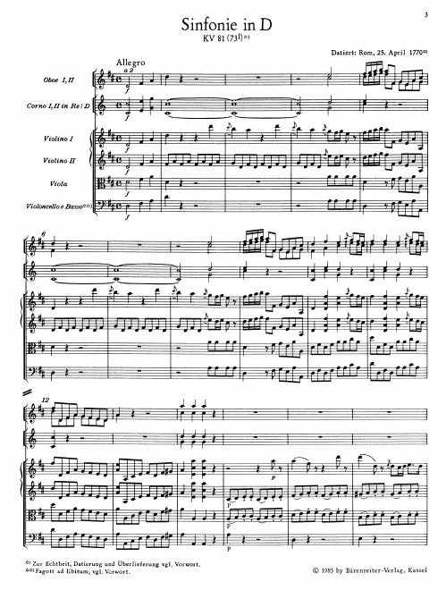 First page of Symphony No.44