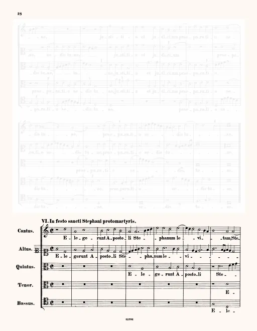 First page of Elegerunt Apostoli