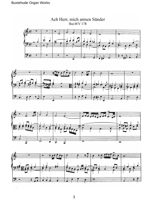 First page of Ach Herr, mich armen Sünder