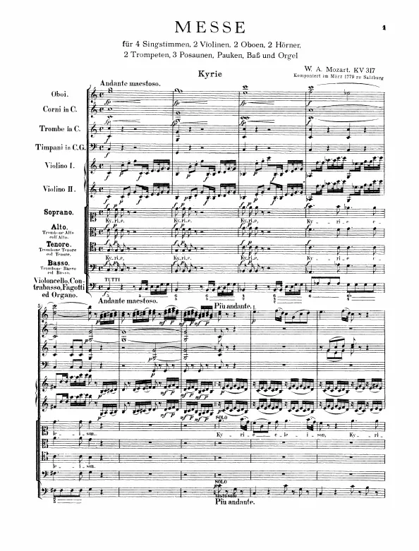 First page of Mass