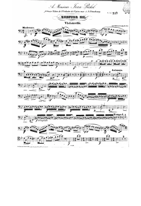 First page of String Quartet No.7
