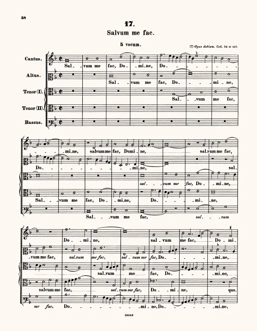 First page of Salvum me fac