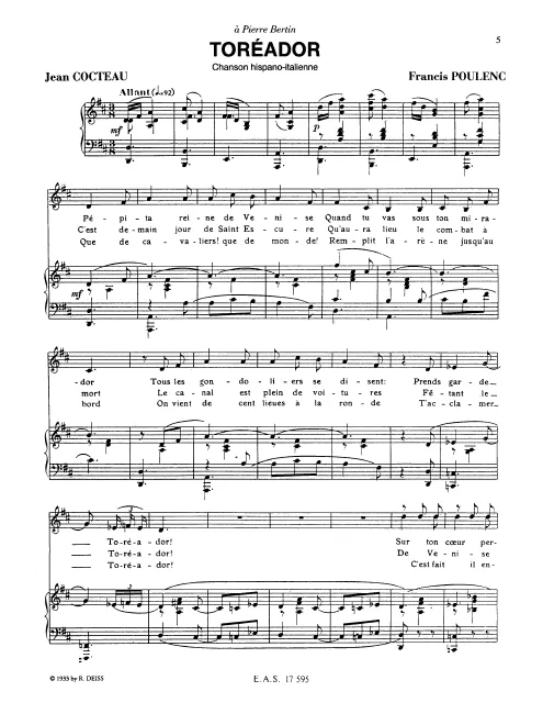 First page of Toréador