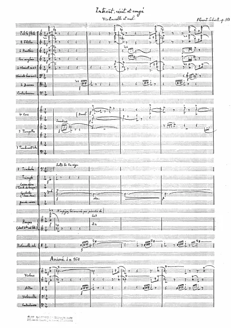 First page of Introït, récit et congé