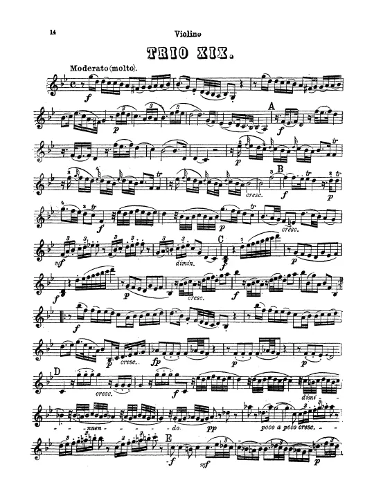 First page of Sonata in G minor