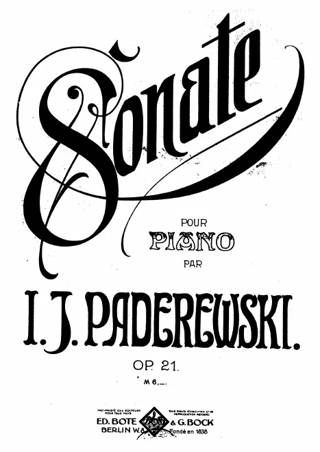 First page of Piano Sonata
