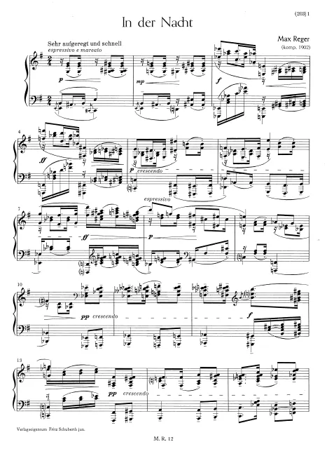 First page of In der Nacht