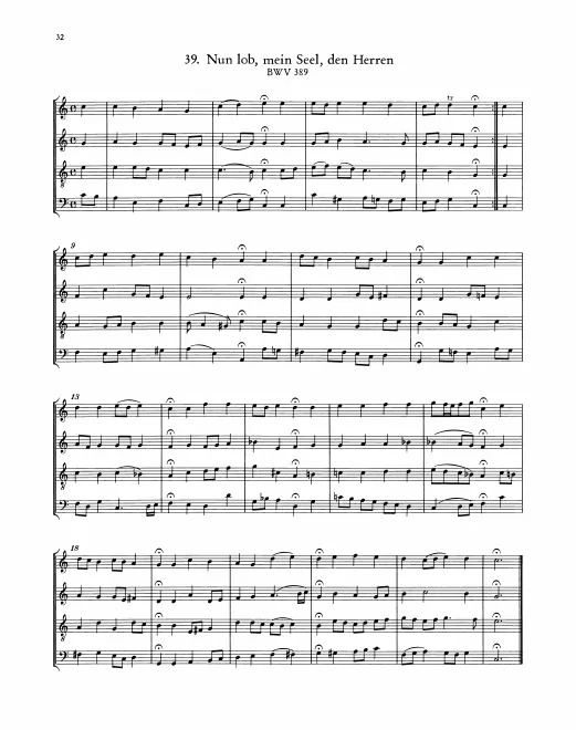 First page of Nun lob, mein Seel, den Herren