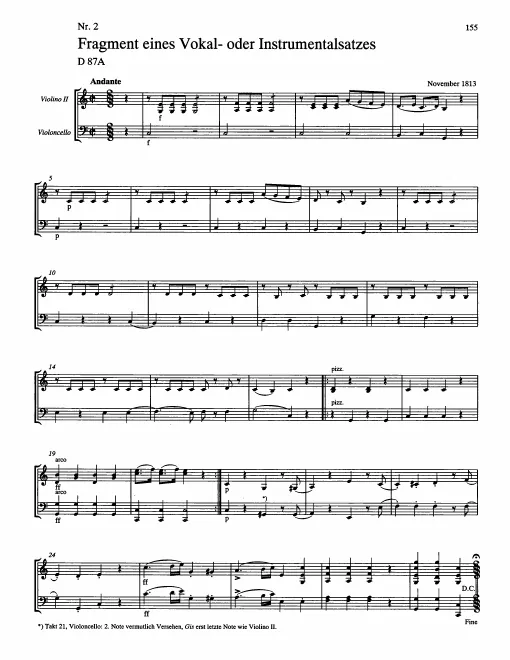 First page of Vocal or Instrumental Movement