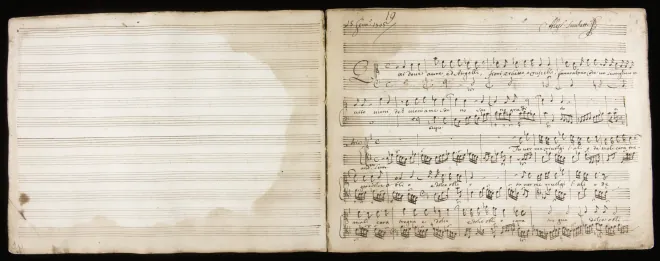First page of Qui dove aure ed augelli