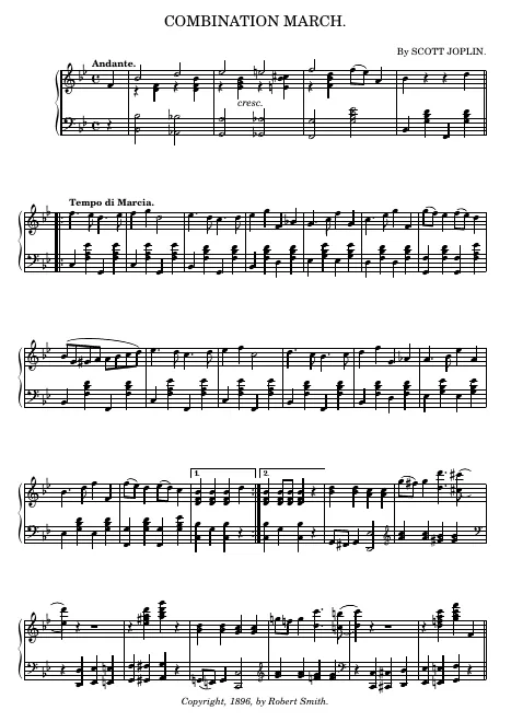 First page of Combination March