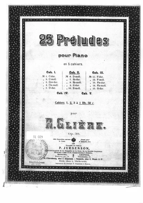 First page of 25 Preludes