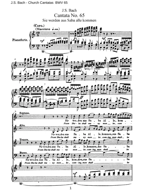 First page of Sie werden aus Saba alle kommen