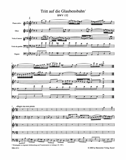First page of Tritt auf die Glaubensbahn