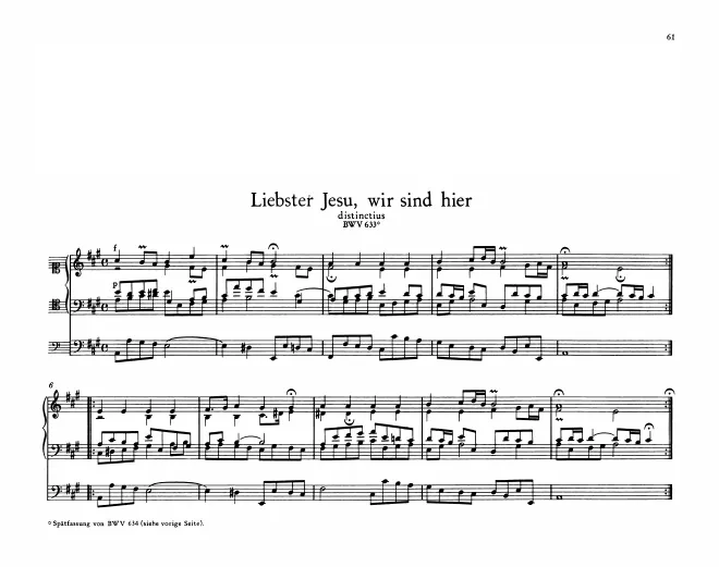 First page of Liebster Jesu, wir sind hier