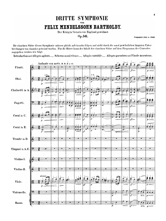 First page of Symphony No.3