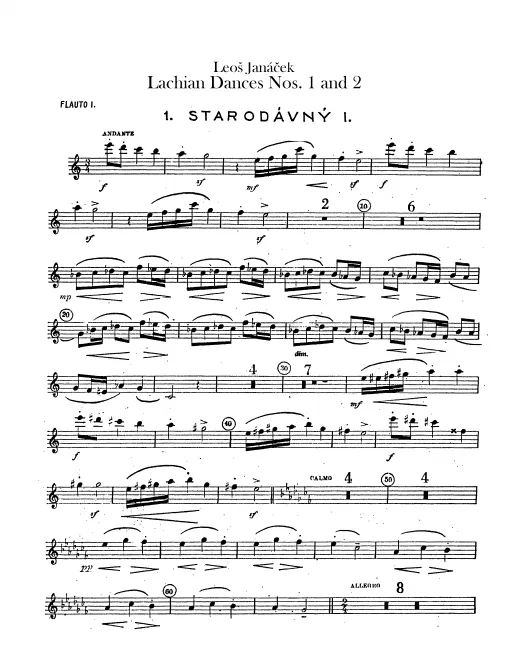 First page of Lašské Tance
