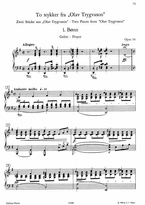 First page of Olav Trygvason