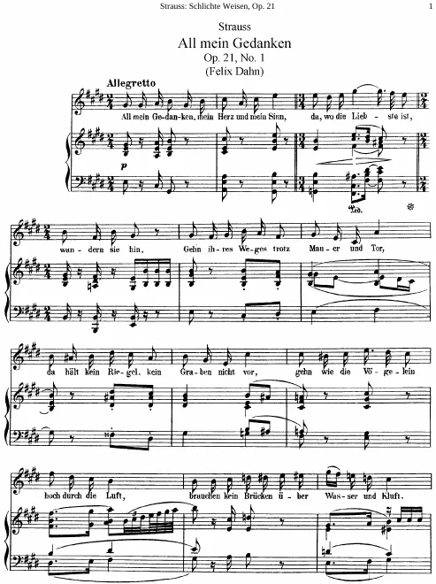 First page of Schlichte Weisen