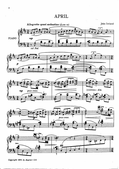 First page of 2 Pieces for Pianoforte
