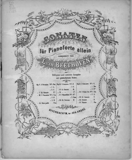 First page of Piano Sonata No.17