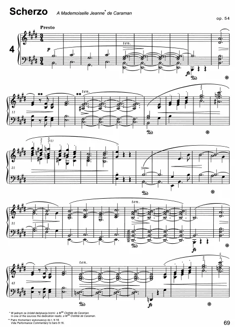 First page of Scherzo No.4