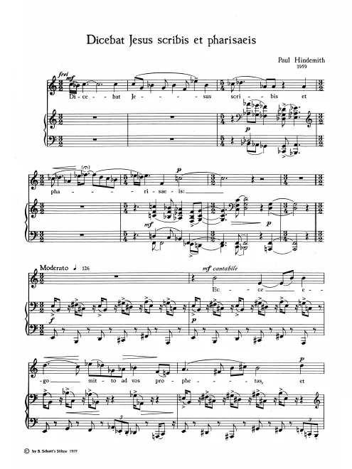 First page of Dicebat Jesus scribis et pharisaeis