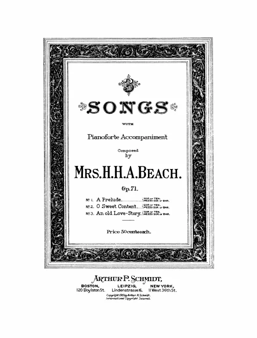 First page of 3 Songs