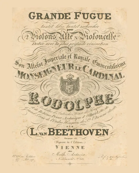 First page of Große Fuge