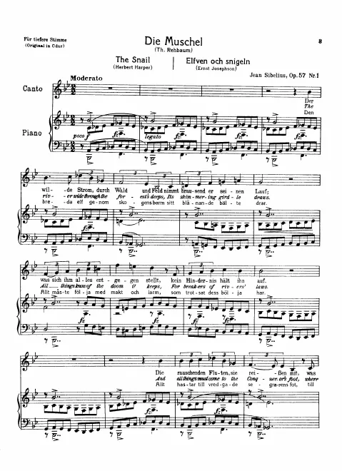 First page of 8 Songs