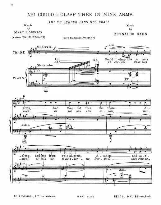 First page of Amour sans ailes