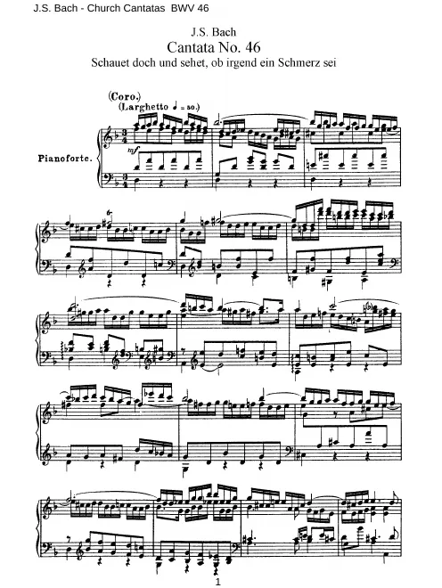 First page of Schauet doch und sehet