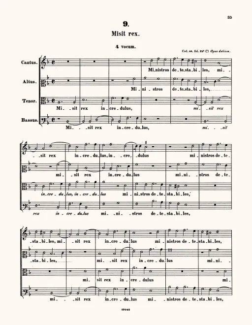 First page of Misit Rex