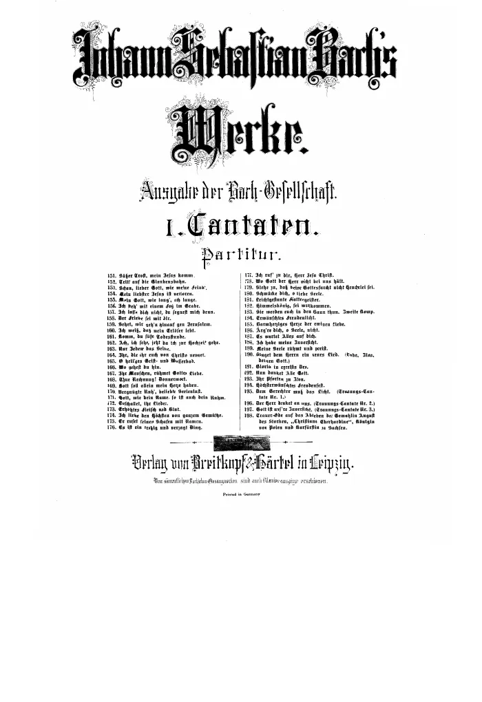 First page of Süsser Trost, mein Jesus kömmt