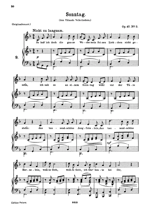 First page of 5 Lieder