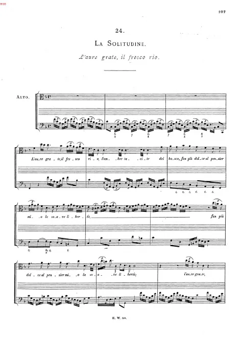 First page of L'aure grate, il fresco rio