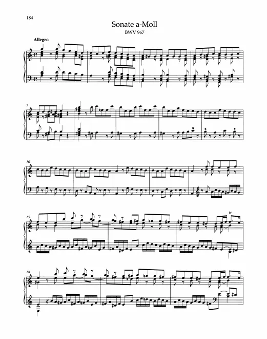 First page of Sonata