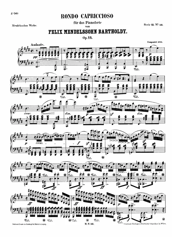 First page of Rondo capriccioso