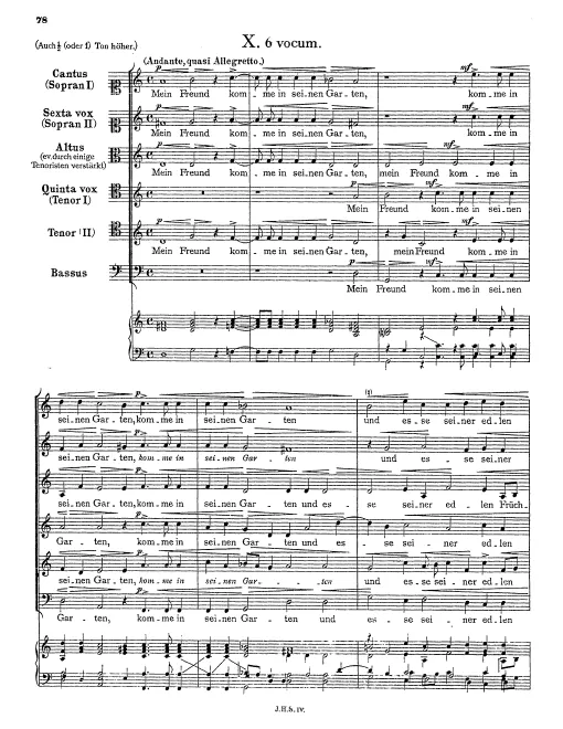First page of Mein Freund komme in seinen Garten
