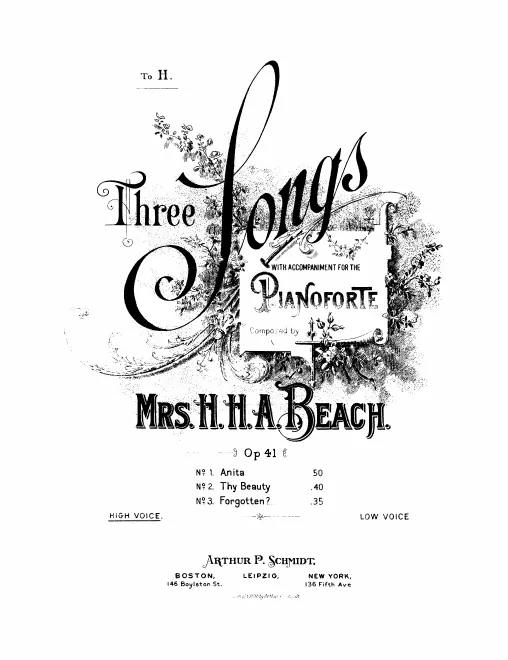 First page of 3 Songs