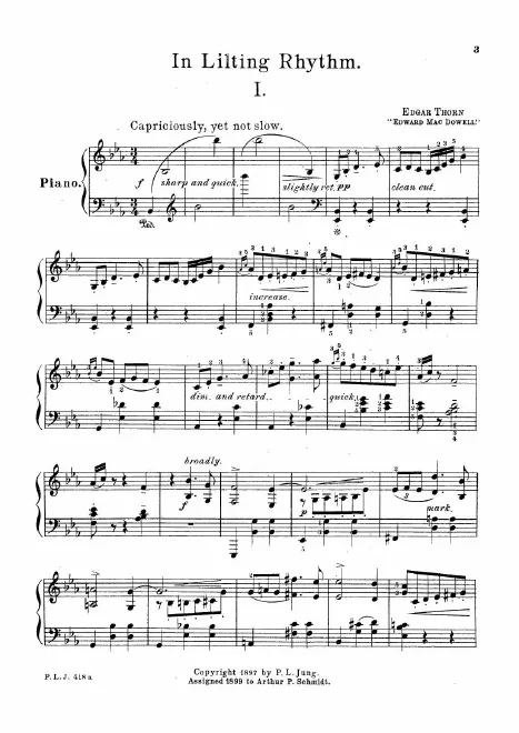 First page of In Lilting Rhythm