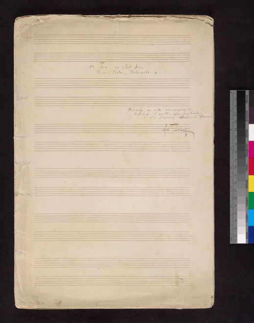 First page of Piano Trio in G major