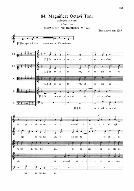 First page of Magnificat octavi toni