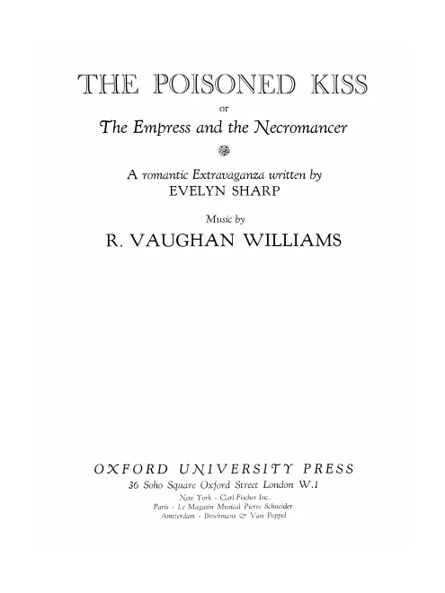 First page of The Poisoned Kiss