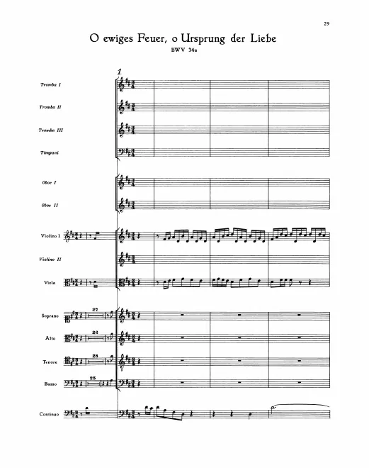 First page of O ewiges Feuer, o Ursprung der Liebe [II]