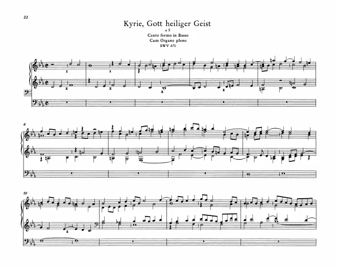 First page of Kyrie, Gott heiliger Geist
