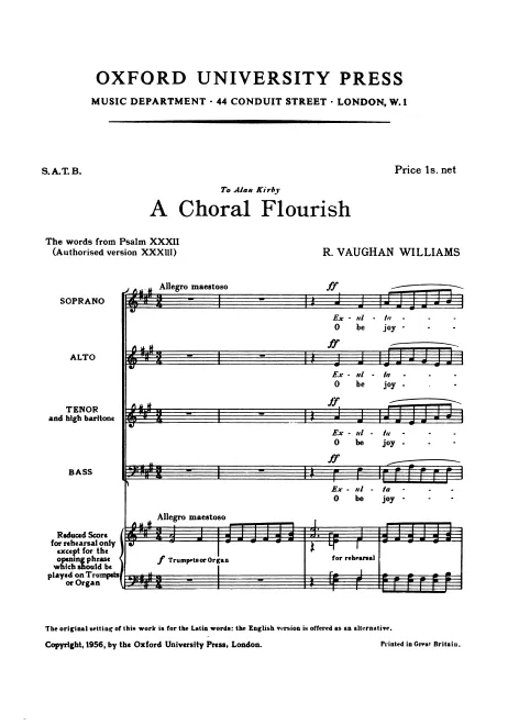 First page of A Choral Flourish